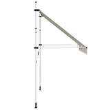 Manual Retractable Awning 300 cm Cream - Top-Down View
