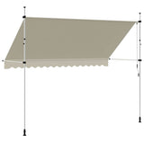 Manual Retractable Awning 350 cm Cream - Low Angle