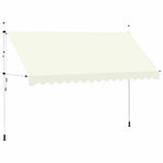 Manual Retractable Awning 400 cm Cream