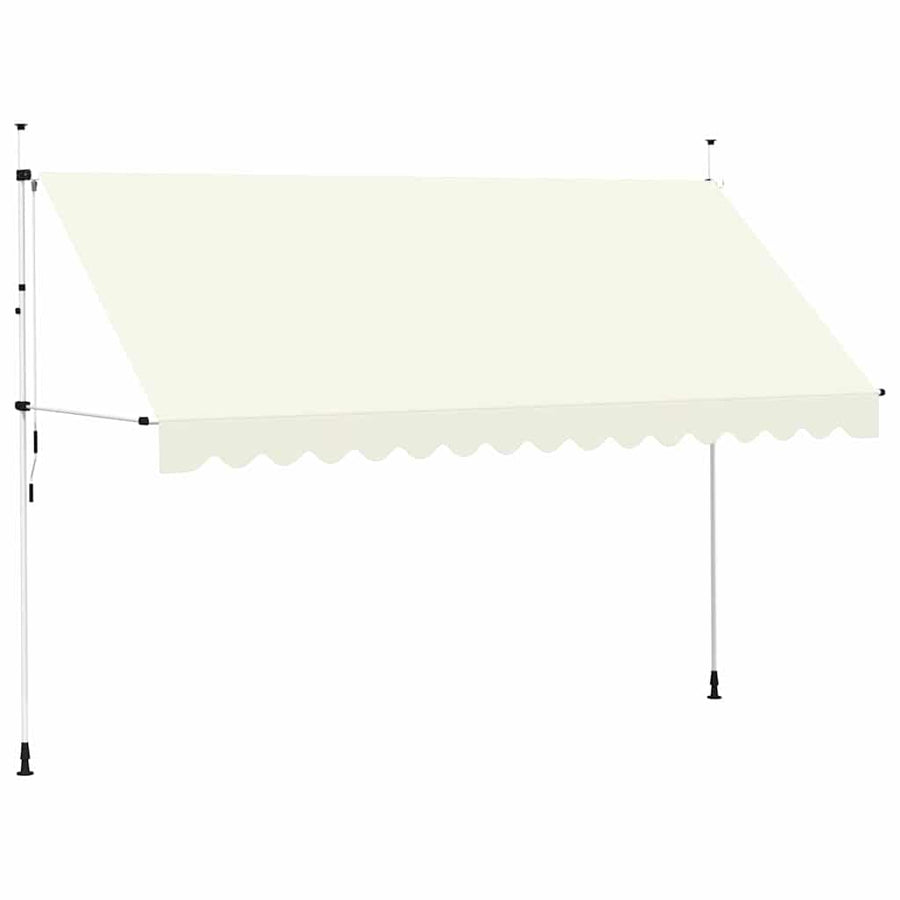 Manual Retractable Awning 400 cm Cream