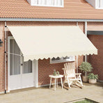 Manual Retractable Awning 400 cm Cream