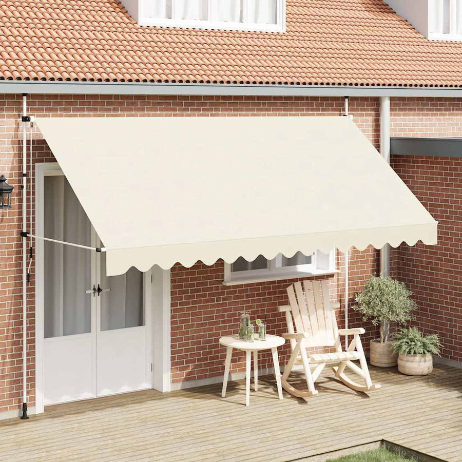 Manual Retractable Awning 400 cm Cream