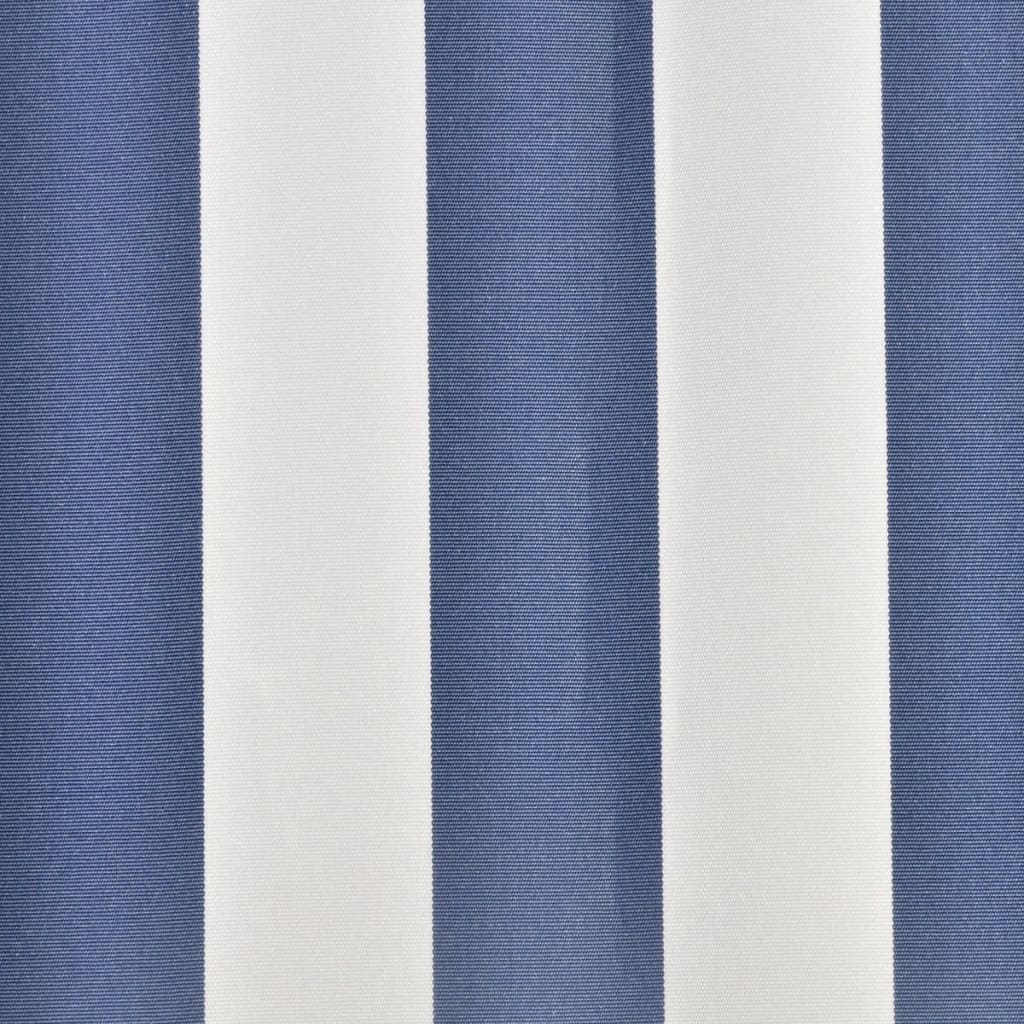 Awning Replacement Fabric Blue and White 3.5x2.5 m Polyester