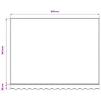 Awning Replacement Fabric Blue and White 350x250 cm Polyester