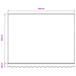 Awning Replacement Fabric Blue and White 350x250 cm Polyester