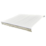 Awning Top Sunshade Canvas Cream 4.5x3 m - Front View