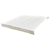 Awning Top Sunshade Canvas Cream 5x3 m - Front View