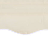 Awning Top Sunshade Canvas Cream 5x3 m