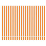 Awning Replacement Fabric Orange and White 350x250 cm Polyester, image 3