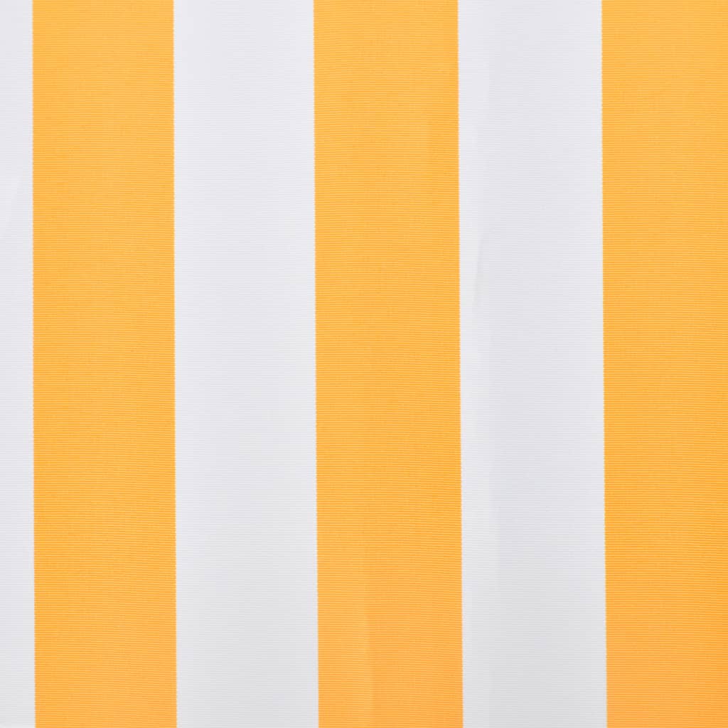 Awning Top Sunshade Canvas Orange & White 5x3 m
