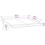 Awning Replacement Fabric Grey 300x250 cm Polyester - Close-Up Angle