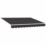 Awning Replacement Fabric Grey 300x250 cm Polyester