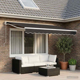 Awning Replacement Fabric Grey 350x250 cm Polyester