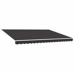 Awning Replacement Fabric Grey 500x300 cm Polyester