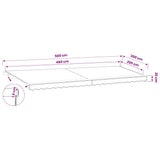 Awning Replacement Fabric Grey 500x300 cm Polyester