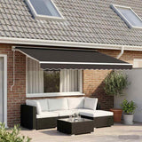 Awning Replacement Fabric Grey 500x300 cm Polyester