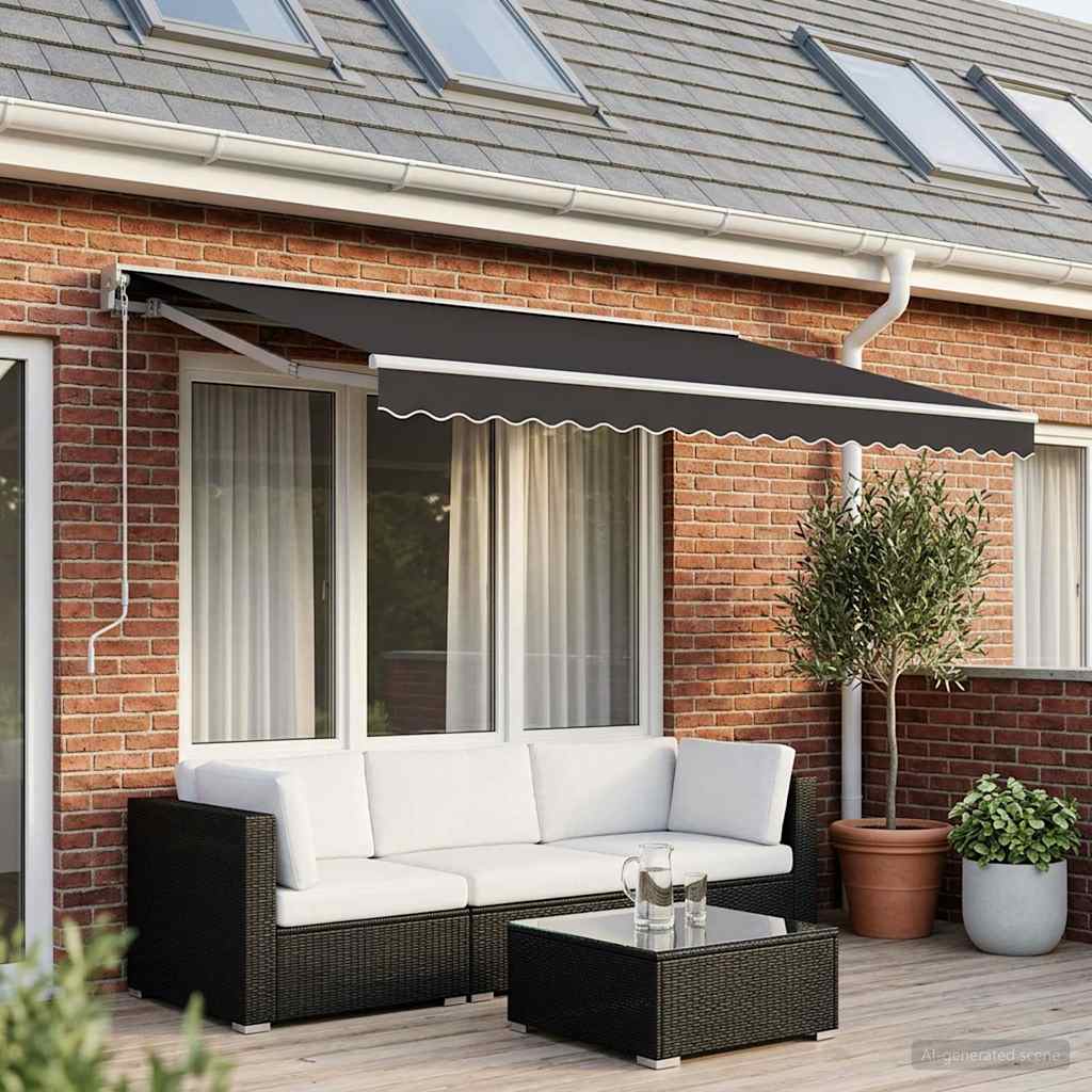 Awning Replacement Fabric Grey 600x300 cm Polyester