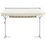 Free Standing Awning 3x3 m Cream - Front View