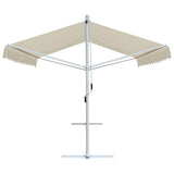 Free Standing Awning 3x3 m Cream - Side View