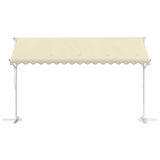 Free Standing Awning 4x3 m Cream - Top-Down View