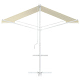 Free Standing Awning 4x3 m Cream - 45-Degree Angle