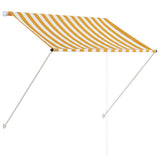 Retractable Awning 150x150 cm Yellow and White