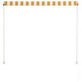 Retractable Awning 150x150 cm Yellow and White