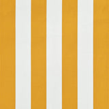 Retractable Awning 250x150 cm Yellow and White - Close-Up Angle