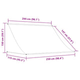 Retractable Awning 250x150 cm Cream