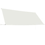 Retractable Awning 350x150 cm Cream - Top-Down View