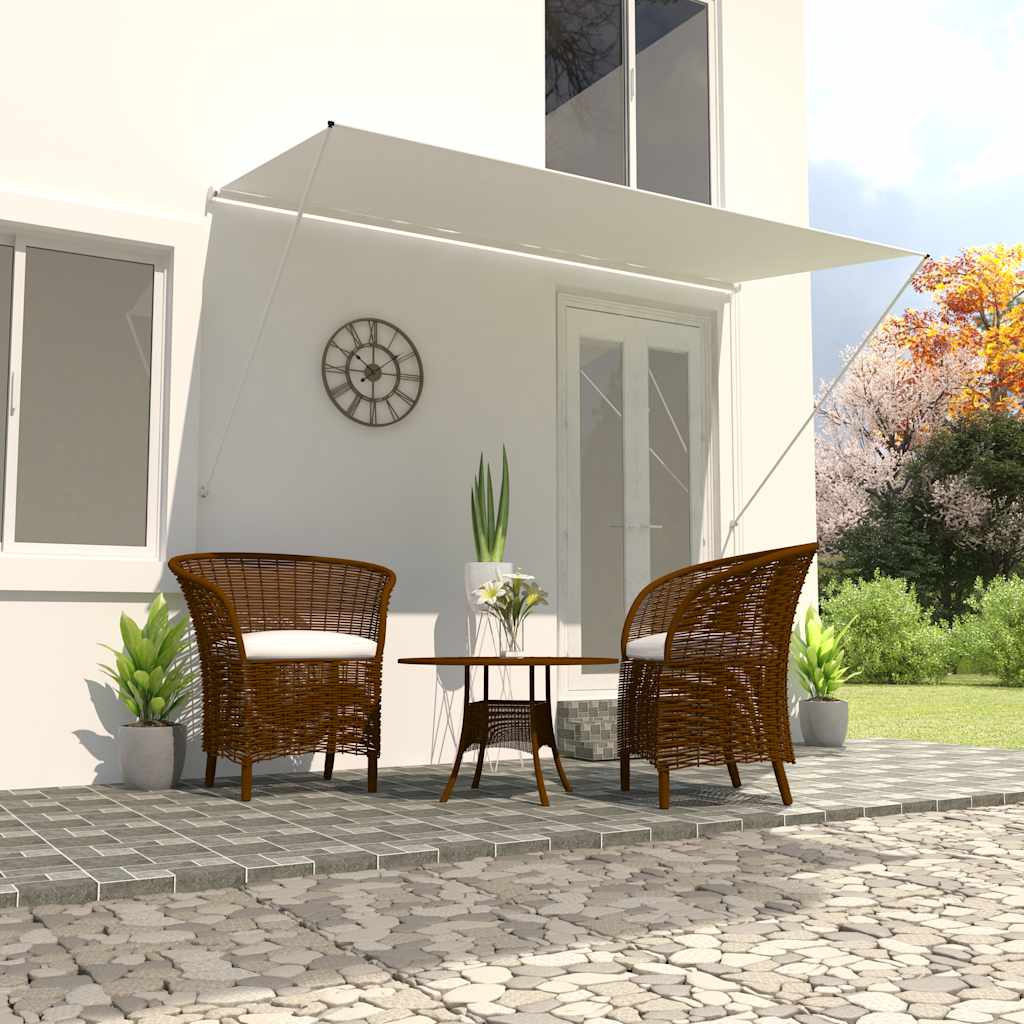 Retractable Awning 350x150 cm Cream