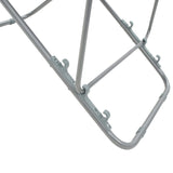 Folding Beach Chairs 2 pcs Steel and Oxford Fabric Blue - Extra Image