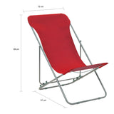 Folding Beach Chairs 2 pcs Steel and Oxford Fabric Red - Extra Image