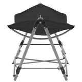 Hammock with Foldable Stand Black - Front View