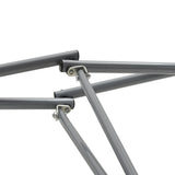 Hammock with Foldable Stand Black - Low Angle