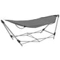Hammock with Foldable Stand Grey