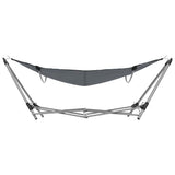 Hammock with Foldable Stand Grey - Top-Down View