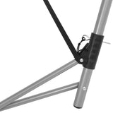 Hammock with Foldable Stand Grey - Close-Up Angle