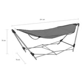 Hammock with Foldable Stand Grey - Extra Image