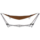 Hammock with Foldable Stand Brown - Top-Down View