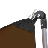 Hammock with Foldable Stand Brown - Rear View