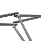 Hammock with Foldable Stand Brown - Low Angle
