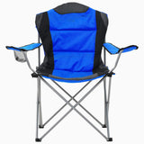 Folding Camping Chairs 2 pcs 96x60x102 cm Blue