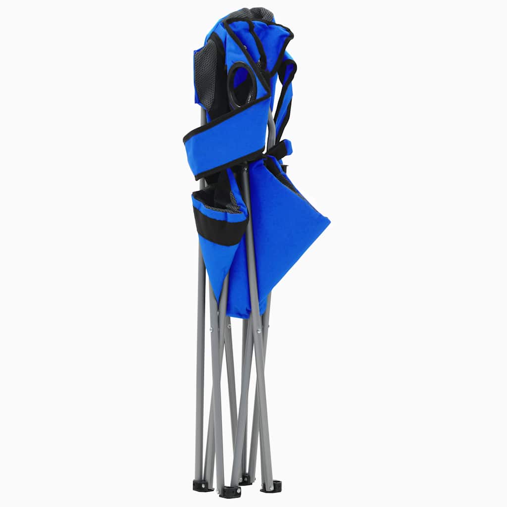 Folding Camping Chairs 2 pcs 96x60x102 cm Blue