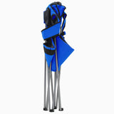 Folding Camping Chairs 2 pcs 96x60x102 cm Blue