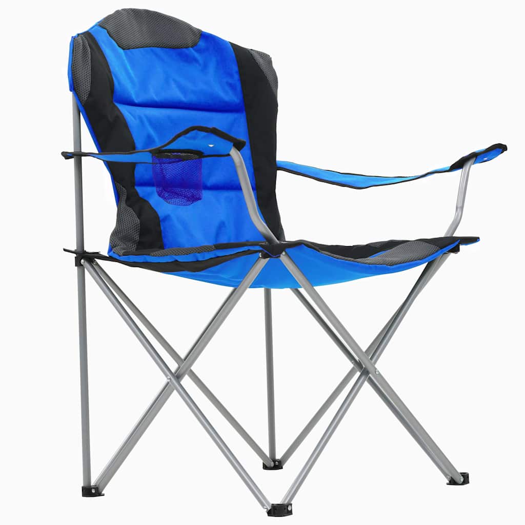 Folding Camping Chairs 2 pcs 96x60x102 cm Blue