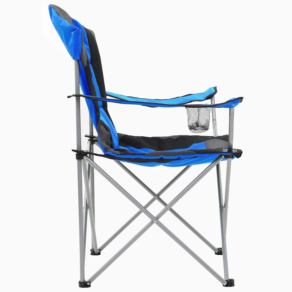 Folding Camping Chairs 2 pcs 96x60x102 cm Blue
