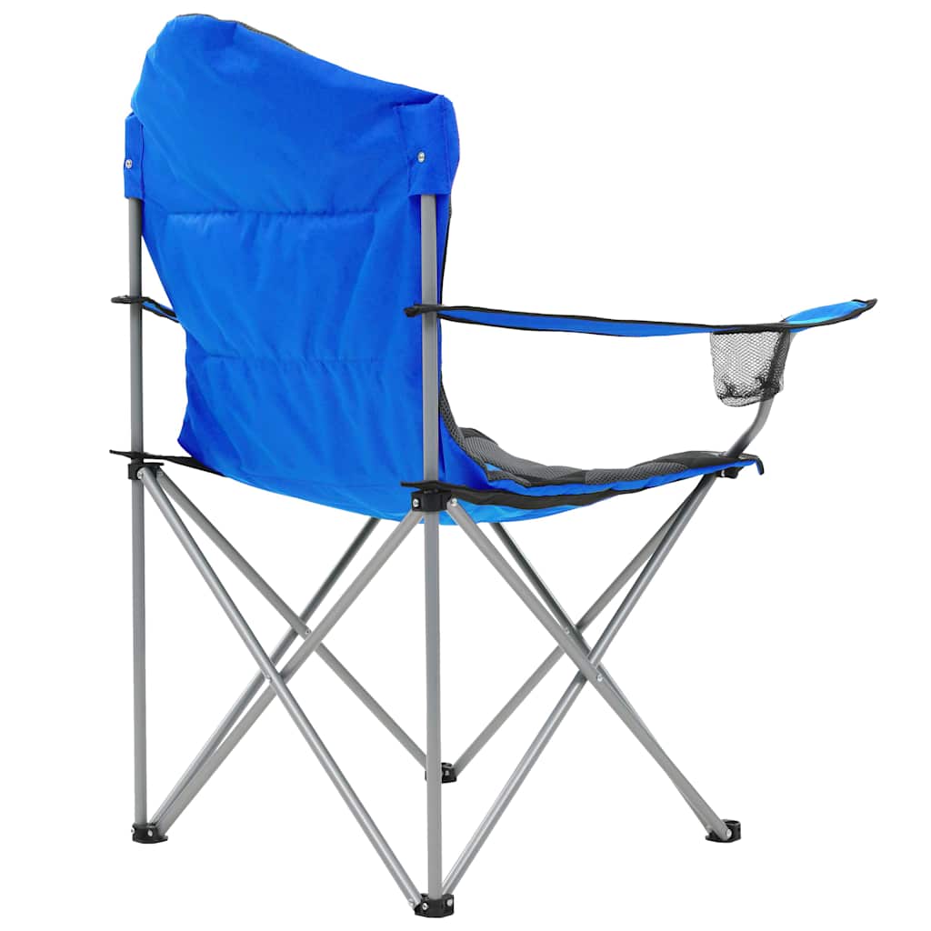 Folding Camping Chairs 2 pcs 96x60x102 cm Blue