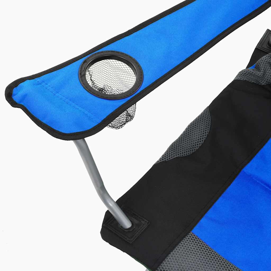 Folding Camping Chairs 2 pcs 96x60x102 cm Blue
