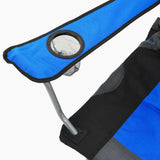 Folding Camping Chairs 2 pcs 96x60x102 cm Blue